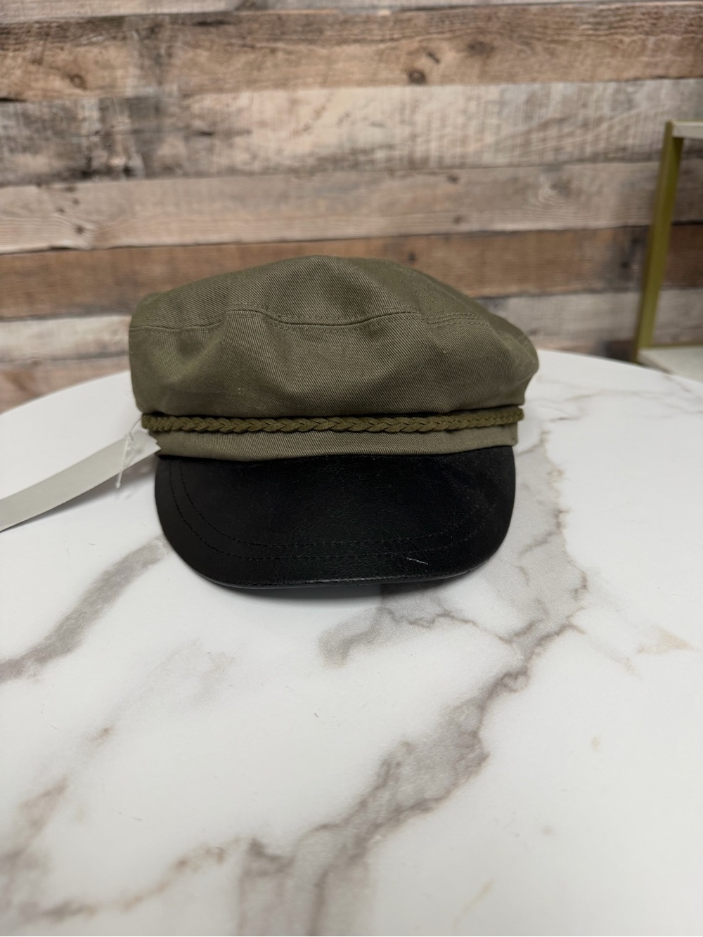 Peter Grimm Olive Green Newsboy Cap OS